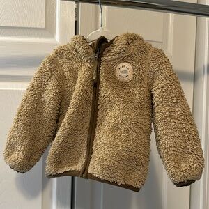 Baby North Face teddy bear jacket w/ears - GUC